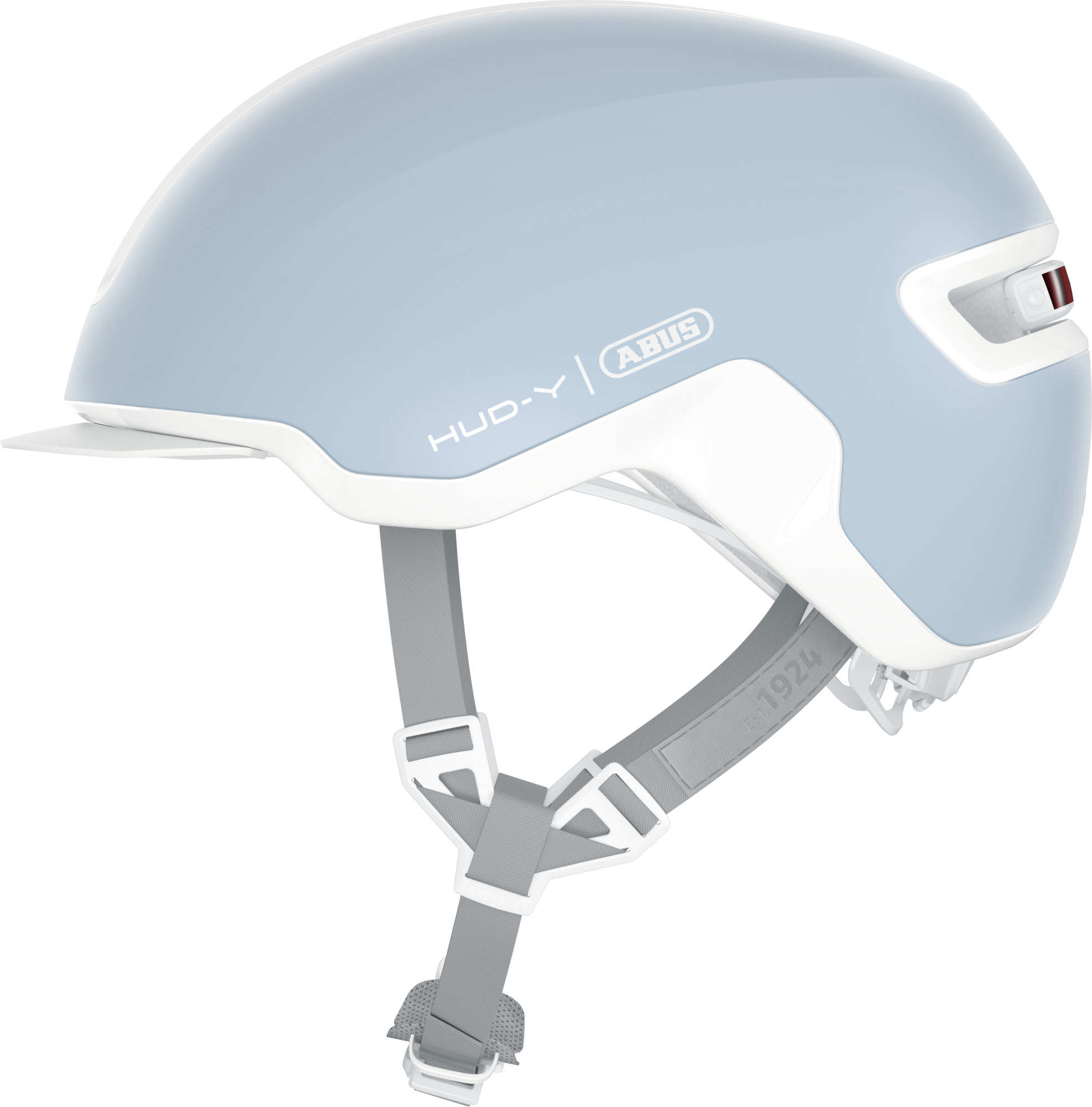 ABUS HUD-Y cykelhjelm LED Pure Aqua