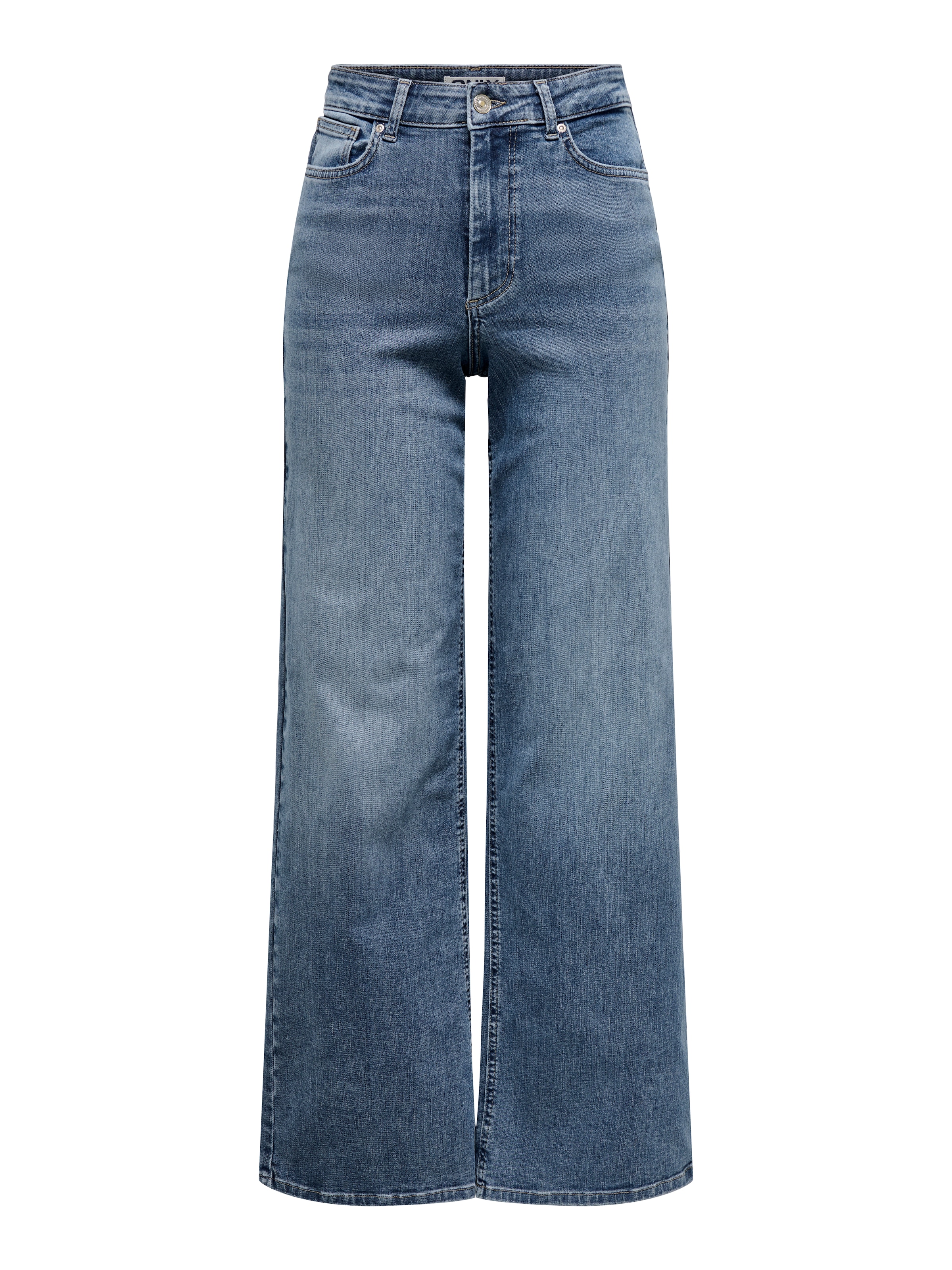 ONLY High-waist-Jeans »ONLMADISON – High-Waist-Jeans mit modischen Abriebeffekten«, Abriebeffekte, casual, weit, Denim