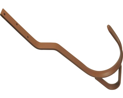 Veiligheidsdakhaak, verzinkt staal, baksteenrood, om te spijkeren, 30 mm Ø 130 mm, verpakking = 2 stuks