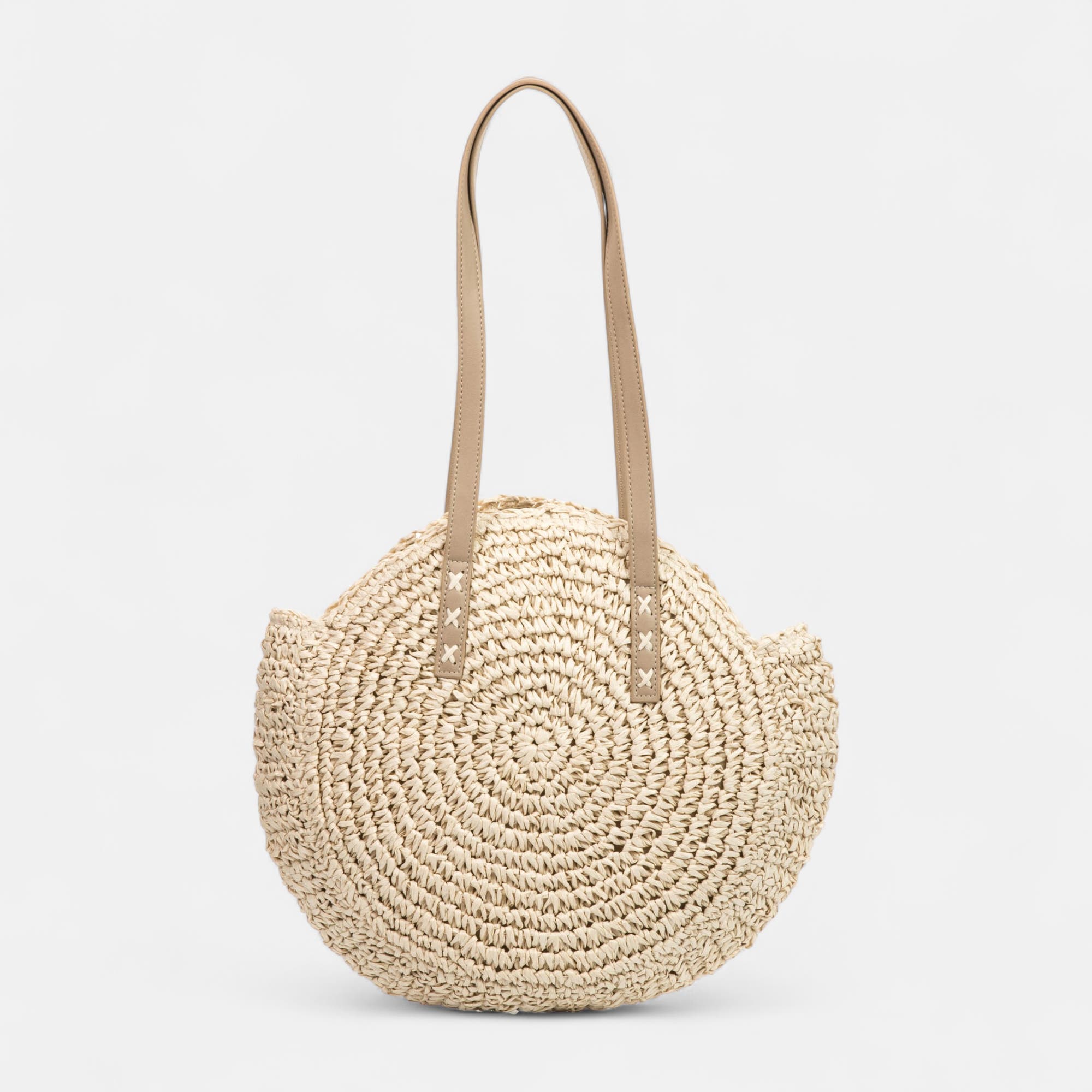 Sac de shopping beige