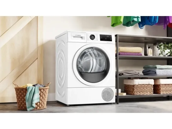 Bosch Serie | 6 WTU876IHSN - Tørremaskine - Wi-Fi - bredde: 59.8 cm - dybde: 66.5 cm - højde: 84.2 cm - frontbetjening - hvid