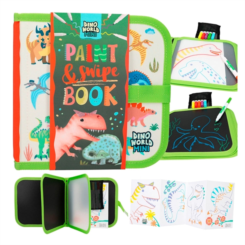 Køb Dino World Mal & Visk Bog