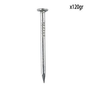 POINTE A TETE PLATE ACIER 1.3X20MM 120G