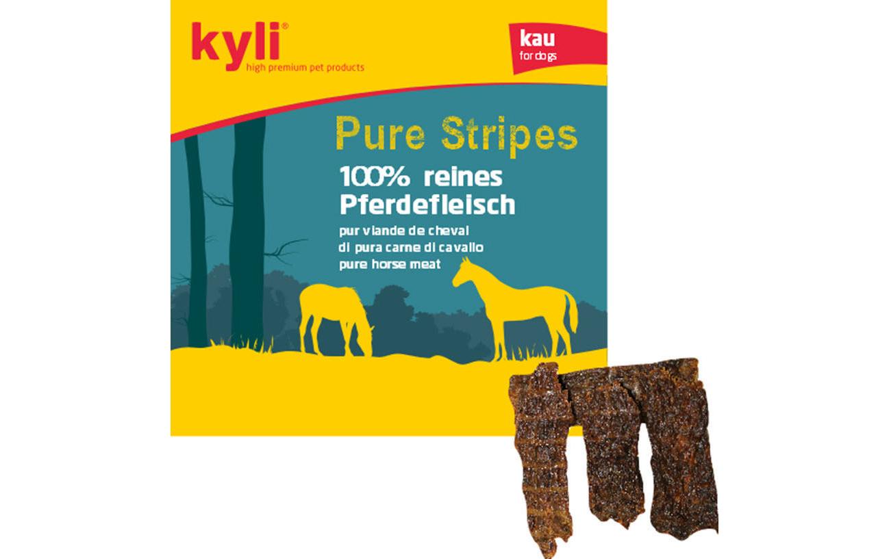 Kausnack Pure Stripes Pferd, 150 gErgänzungsfuttermittel für Hunde
