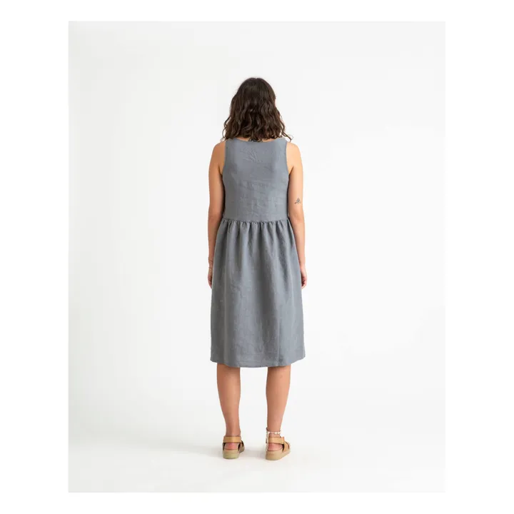 Matona Robe Lin | Gris bleuté
