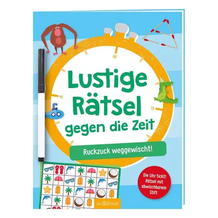 ars Edition Lustige Rätsel gegen die Zeit