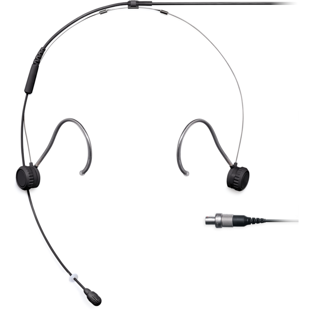 Shure TwinPlex TH53B/O-LEMO omnidirectionele headset (LEMO, zwart)