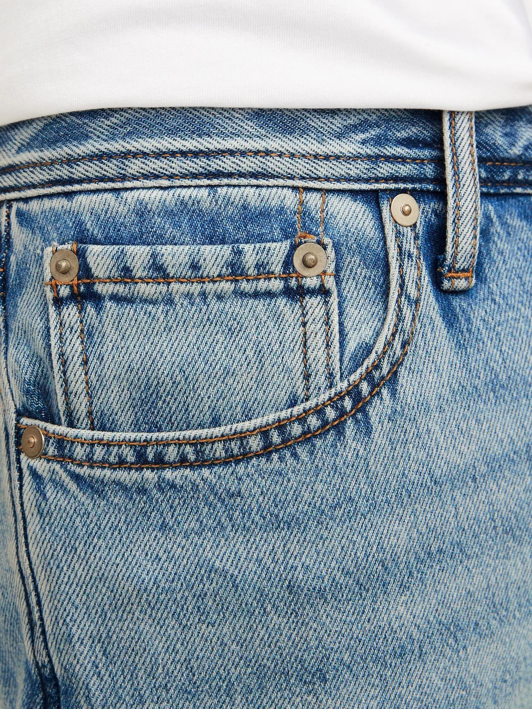 Lichtblauw chroom - JACK & JONES Chris jeans met relaxte pasvorm