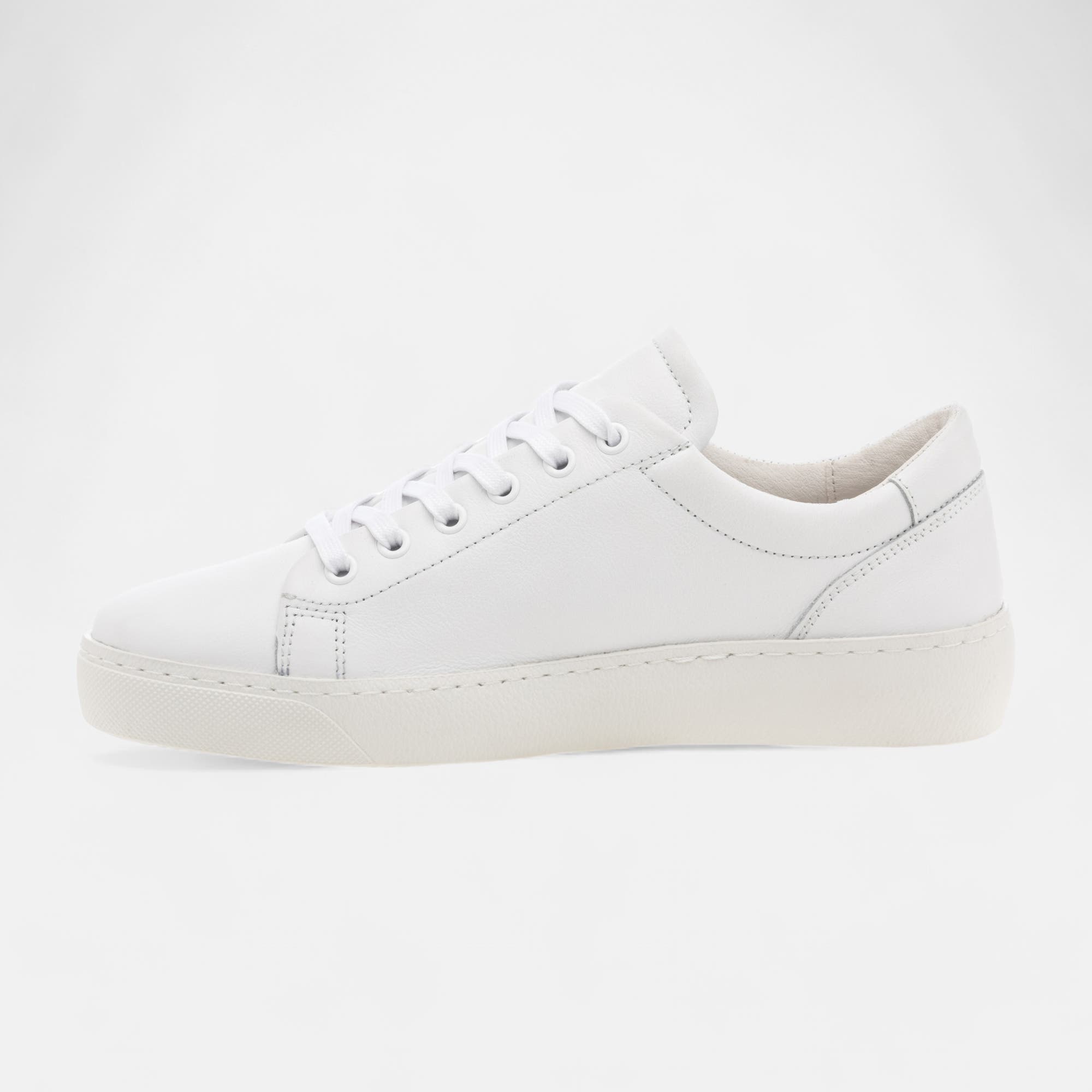 Baskets basses Femme en cuir blanc