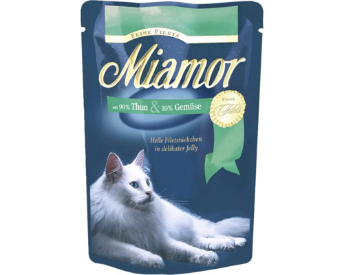 Miamor natvoer voor katten, fijne filets met tonijn en groenten, 100 g