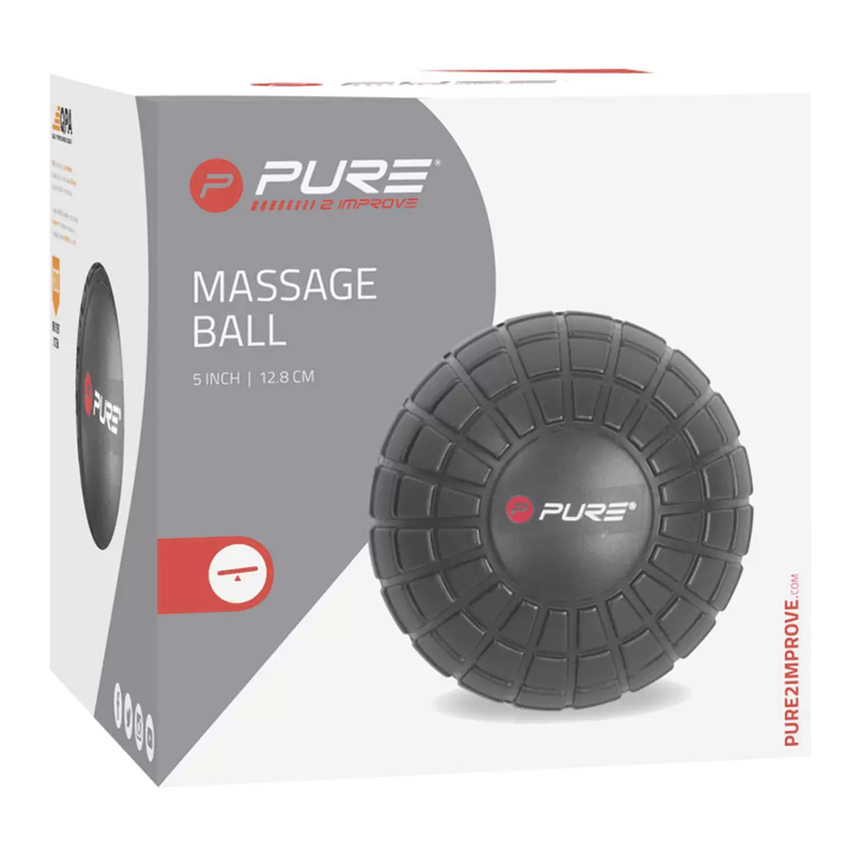 Massage Ball Pure2Improve/Massage Ball Schwarz