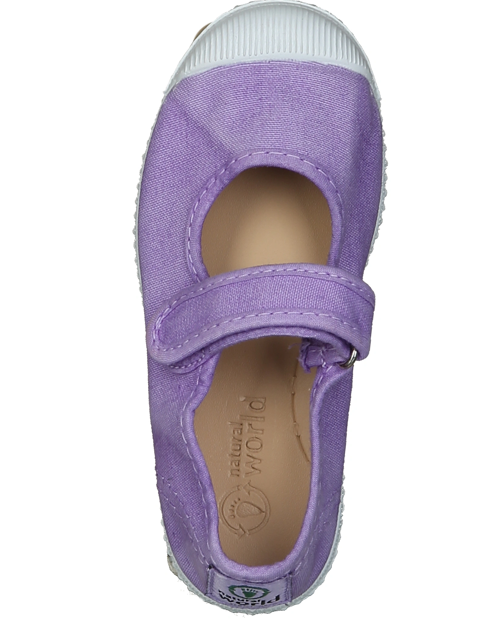 Ballerinas MERCEDES PUNT TINTADO mit Klett in washed lilac