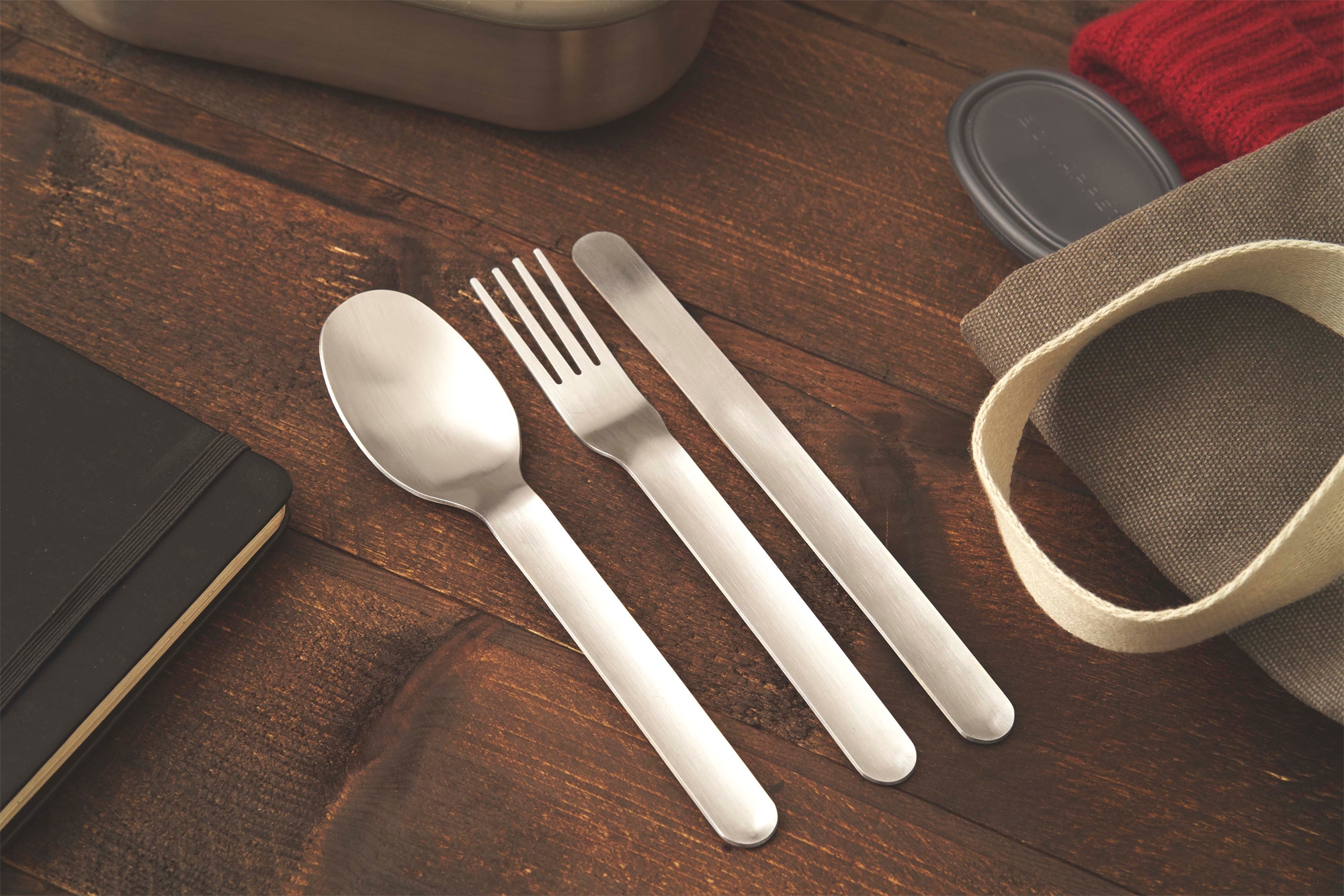 Black and Blum Besteck Set Edelstahl 3-teilig 20 cm silber