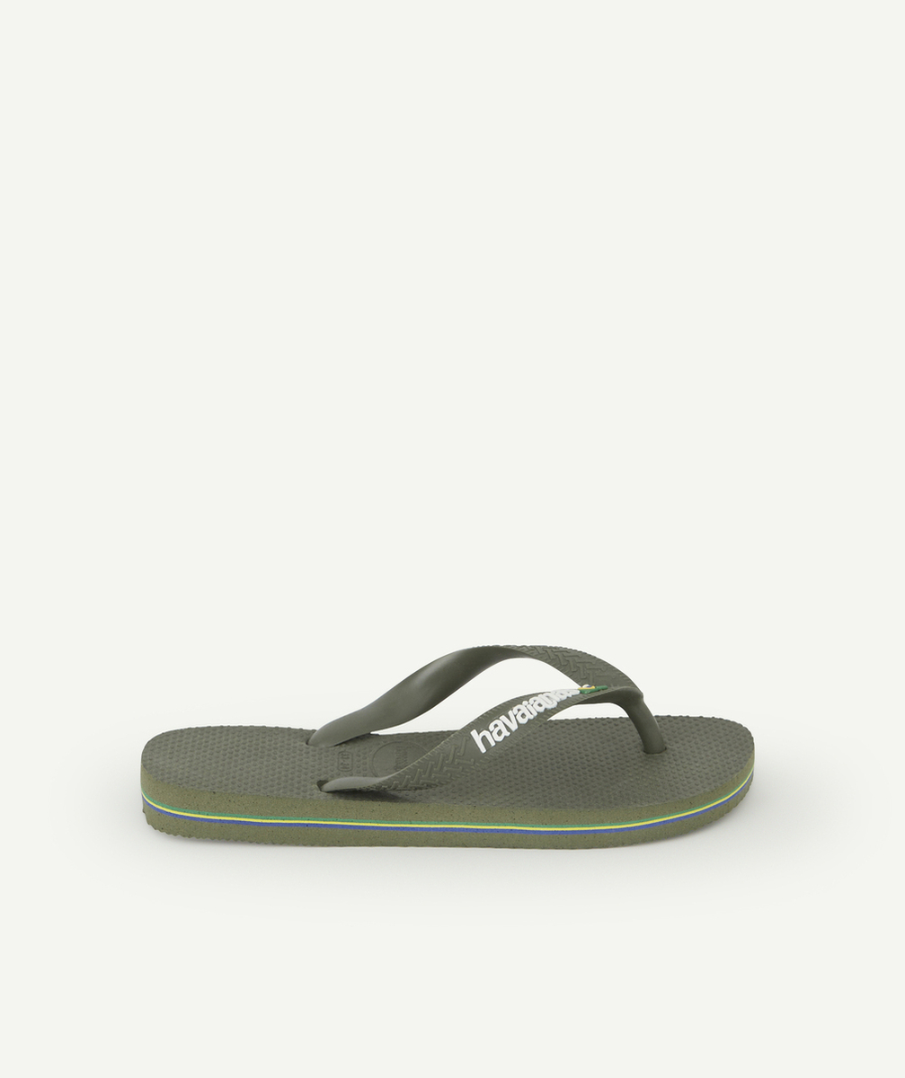 HAVAIANASTONGS GARÇON KAKI AVEC LOGO BRÉSIL
