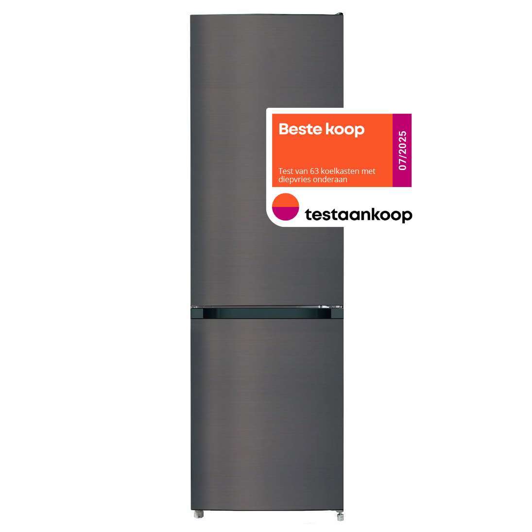 Friac koel-vriescombinatie UD3412DIXNF  - 250 L - dark inox - no frost
