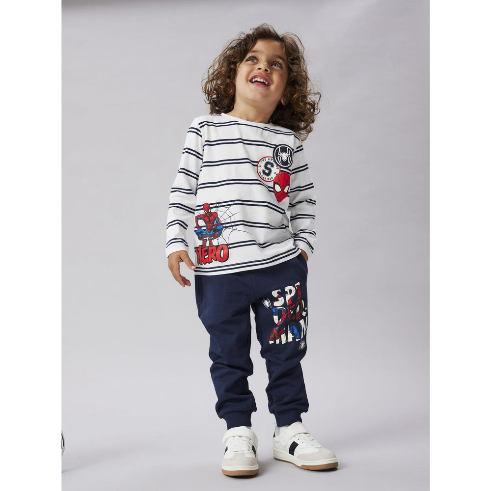Køb Name It Navy Blazer Nmmfloyd Spider Nreg Swe Bukser Bru Mar