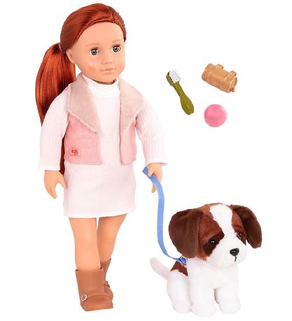Our Generation Puppe - 46 cm - Delphia m. Hund