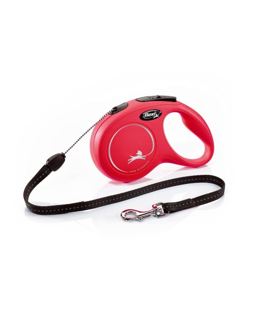 Flexi Rollijn Classic Koord S Rood - Hondenriem