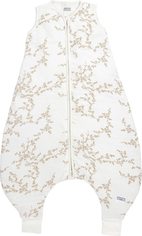 Meyco Baby Branches baby zomer slaapoverall jumper - sand - 80cm - 0.5 TOG