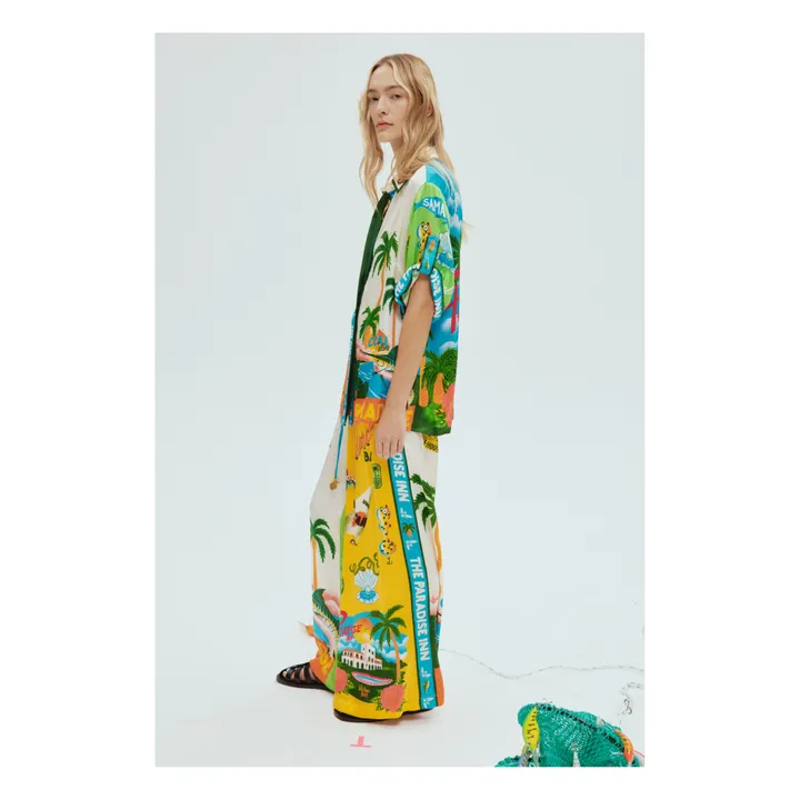 Alémais Pantalon Paradiso Soie | Ecru