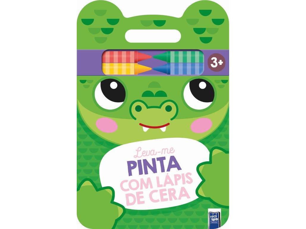 LIVRO LEVA-ME - PINTA COM LÁPIS DE CERA - CROCODILO 3