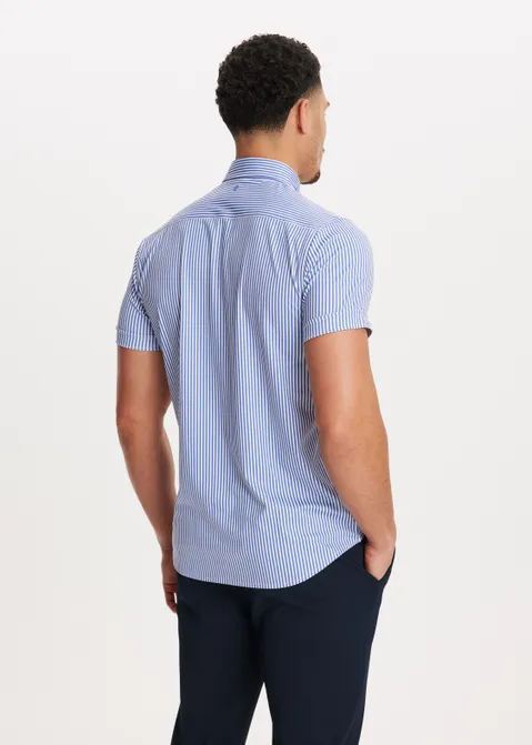 Overhemd stretch blauw (BLW.D)