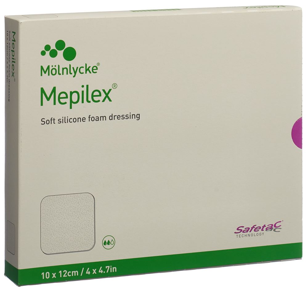 MEPILEX Schaumverband Safetac Silikon 10x12cm n 5 Stk