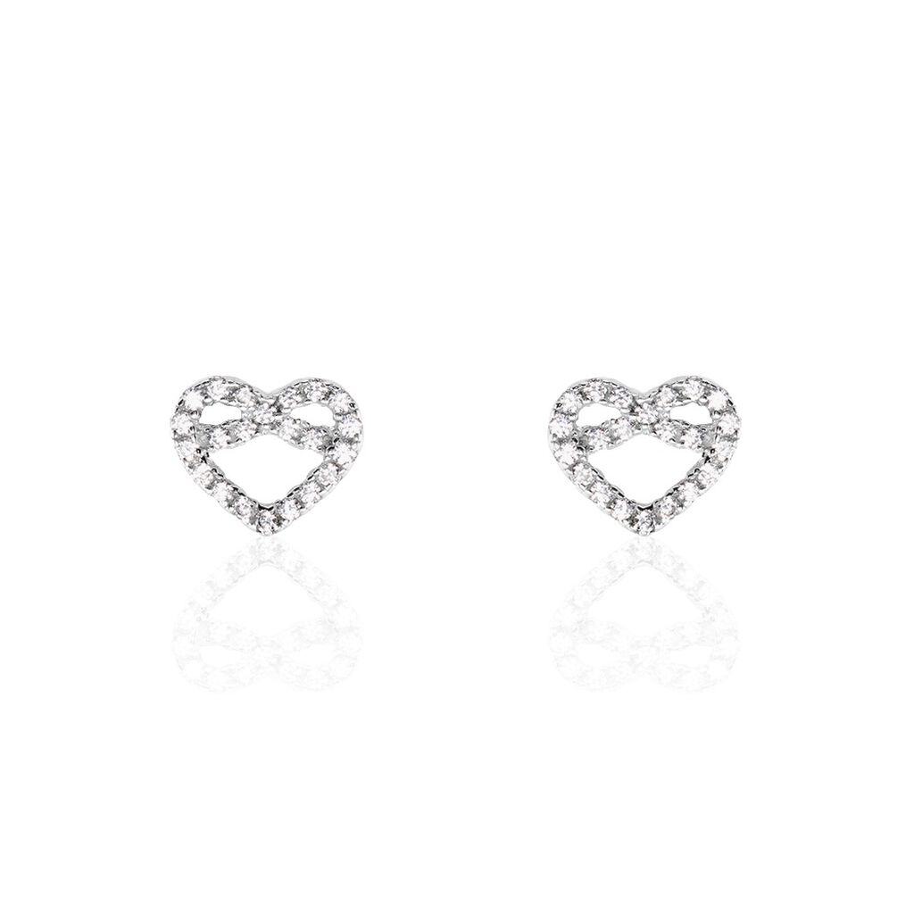 Boucles D'oreilles Puces Florentius Argent Oxyde