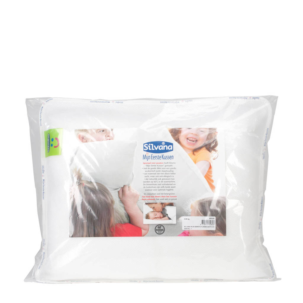 Heel fijn eerste kussen.anti allergisch synthetisch kinderkussen (40x60 cm)