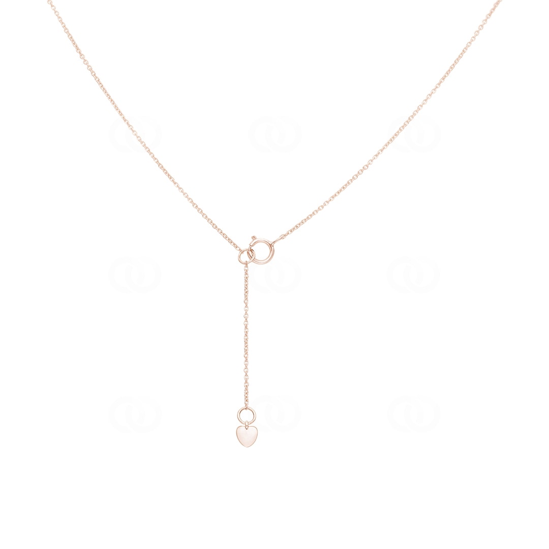 Collier 750/18 K Roségold mit Diamanten 0.16 ct H/Si