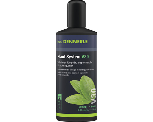 Dennerle Plant System V30 aquariumplantenmeststof, 250 ml vloeibare complete meststof