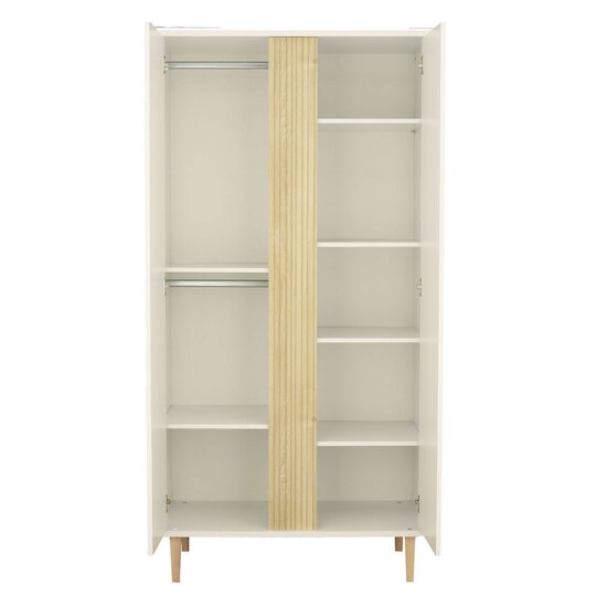 Paloma Armoire 2 portes   Blanc neige        de               Sauthon Baby's Sweet Home