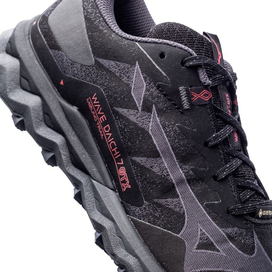 Mizuno Chaussures de Running Wave Daichi 7 GTX - Noir/Gris Femme