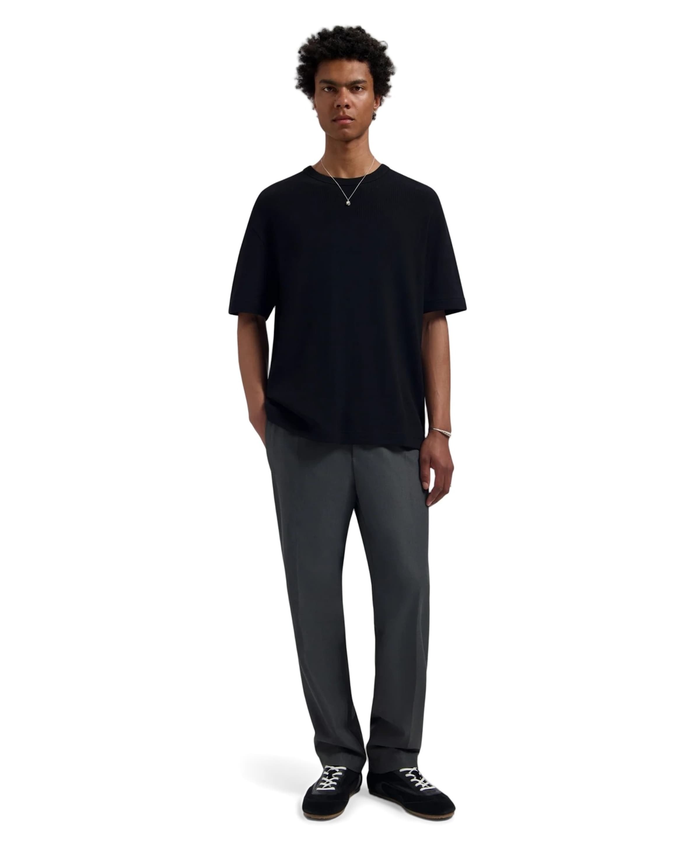 Olaf Slim Elasticated Pant heren pantalon grijs