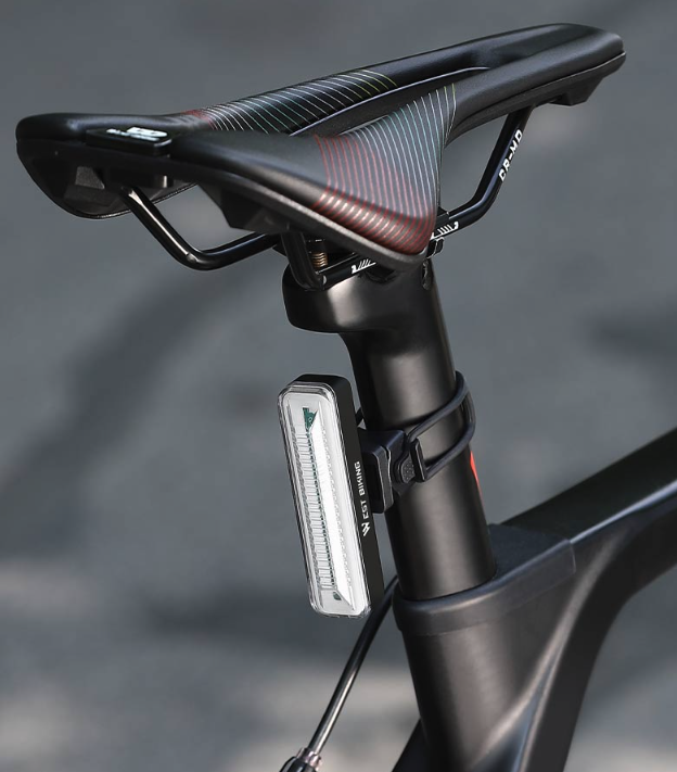 Wiederaufladbares USB Velo Rücklicht Fahrrad LED Warnlicht IPX4 - Rot