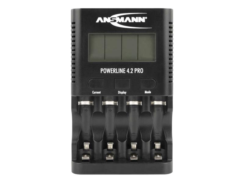 Ansmann Ladegerät Powerline 4.2 Pro Akkuladegerät mit umfangreichen Lade- und Pflegeprogrammen