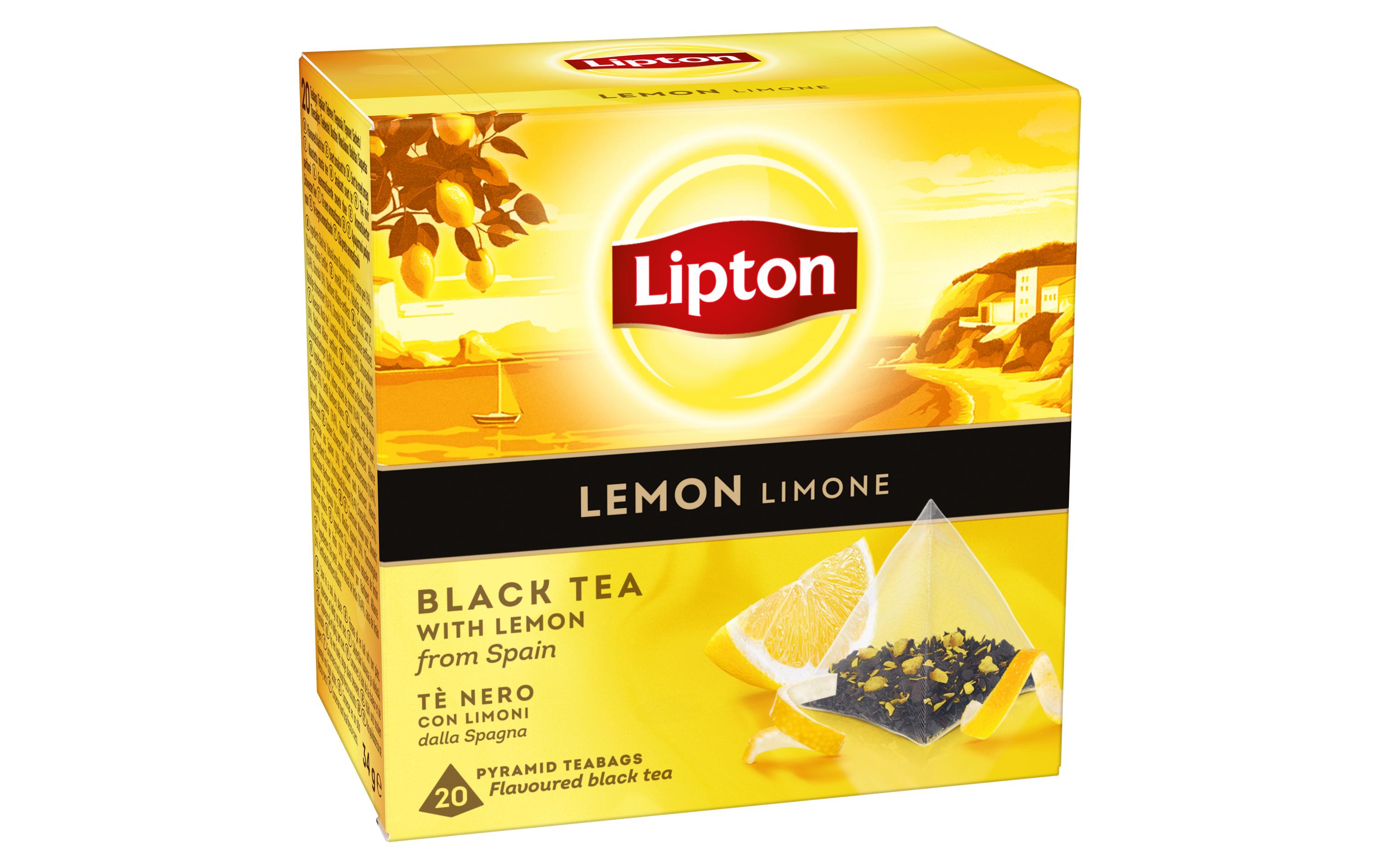 Teebeutel Schwarztee Lemon 20 StückTee mit Zitrone aus Spanien