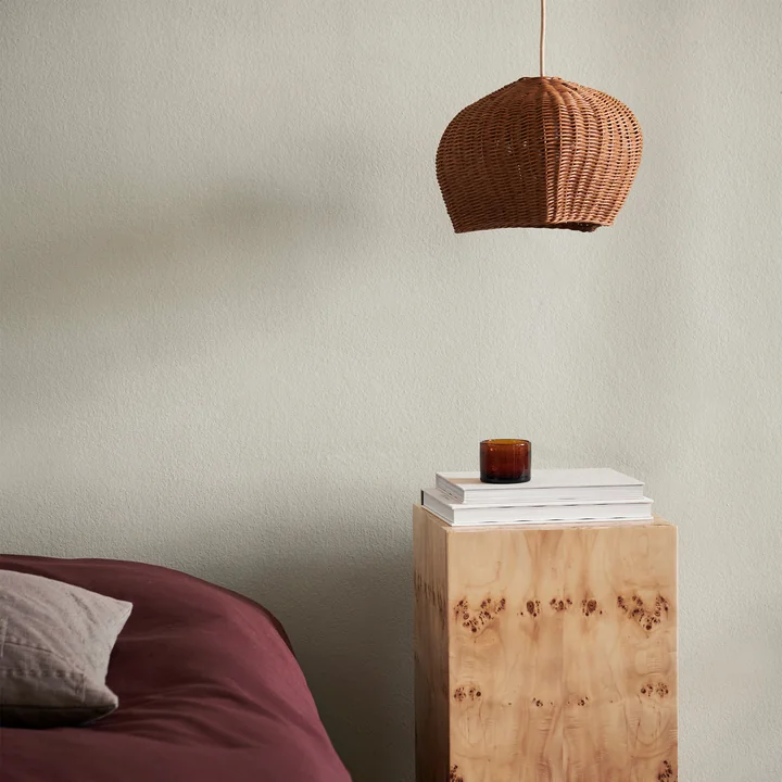 Ferm Living - Drape Lampenschirm S, Rattan natur