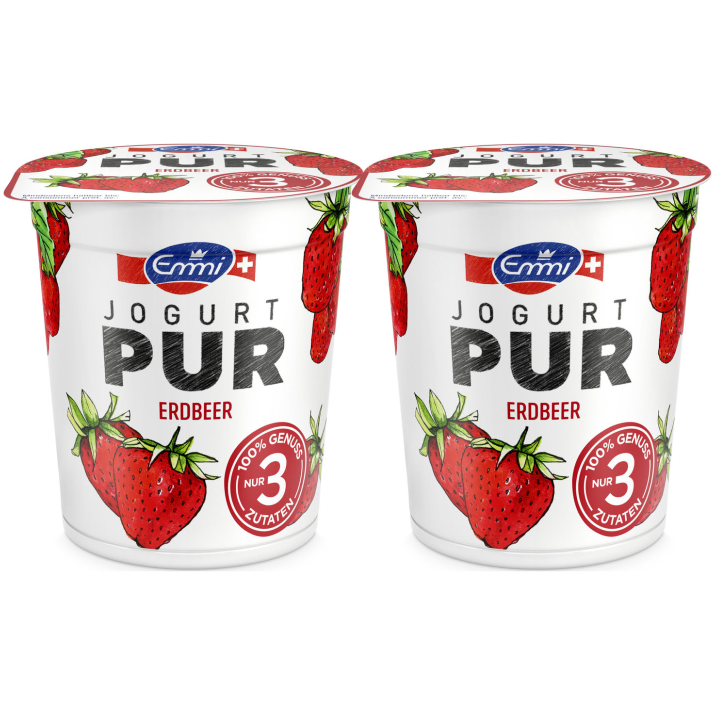 Emmi Joghurt Pur Erdbeer 2x150g
