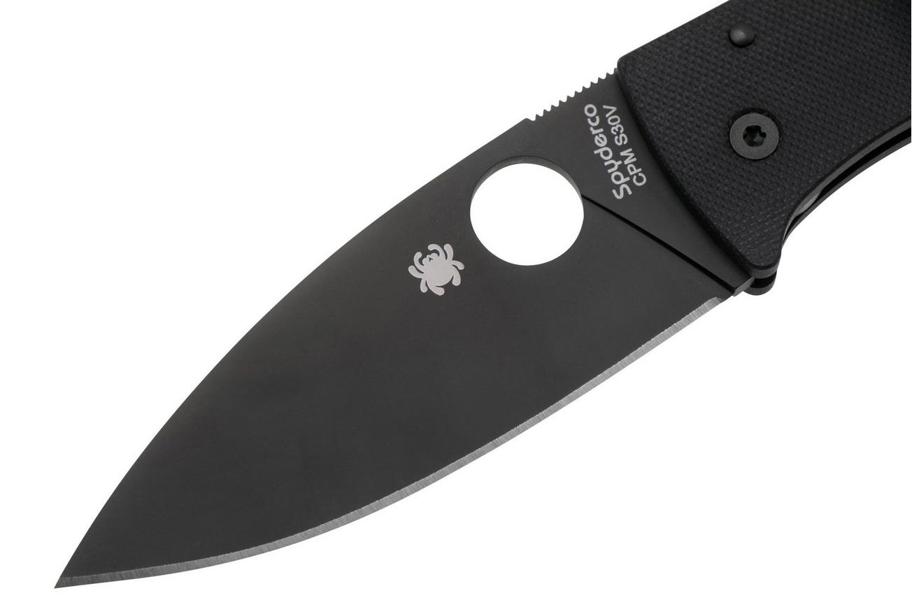 Spyderco Bodacious C263GPBK, DLC CPM S30V, Black G10 zakmes, Sal Glesser design