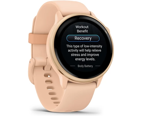 Garmin Vivoactive 6 AMOLED Smartwatch, Pink Dawn/Pink Dawn Metallic