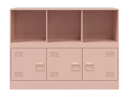 Buffet rose 99x39x73 cm acier