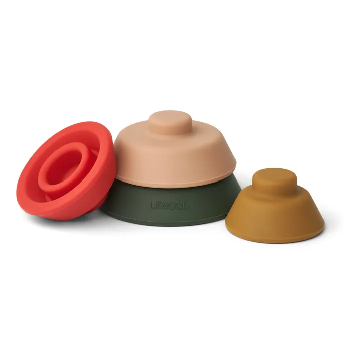 Liewood Tour à empiler Walter en silicone | Vieux Rose