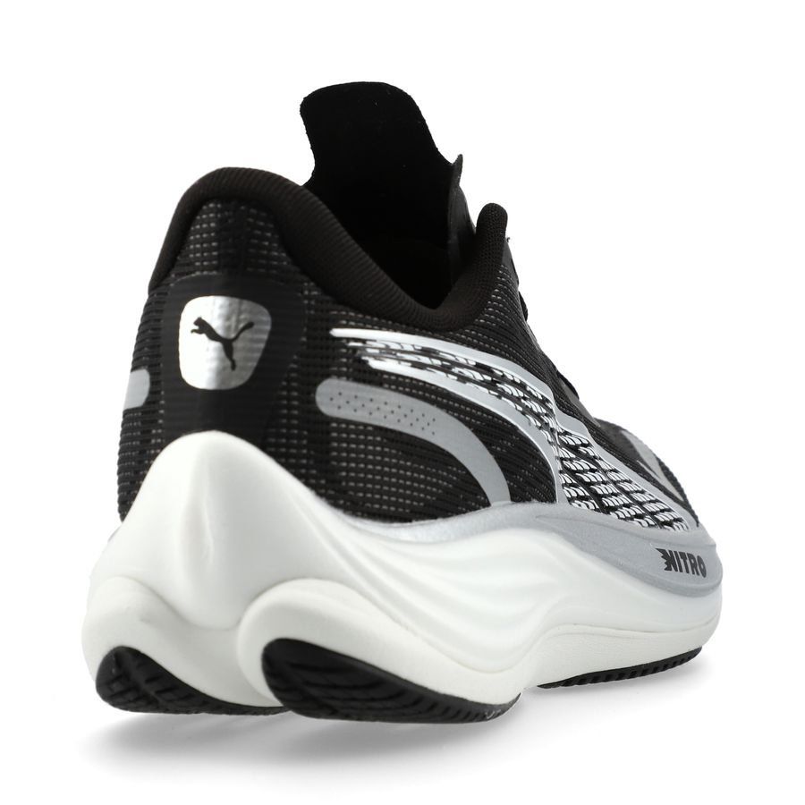 PUMA Chaussures de Running Velocity Nitro 3 - Noir/Argenté/Blanc Femme
