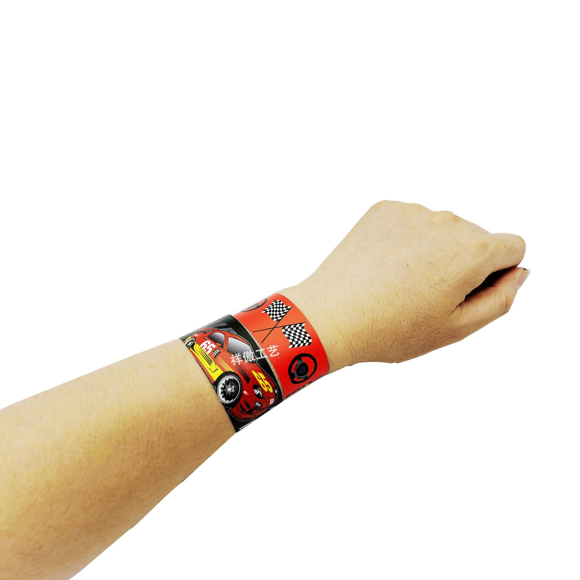 (12er Set) Party Geschenke Kinder Geburtstag Mitgebsel Snap Armband Spielzeug Mitbringsel - Auto