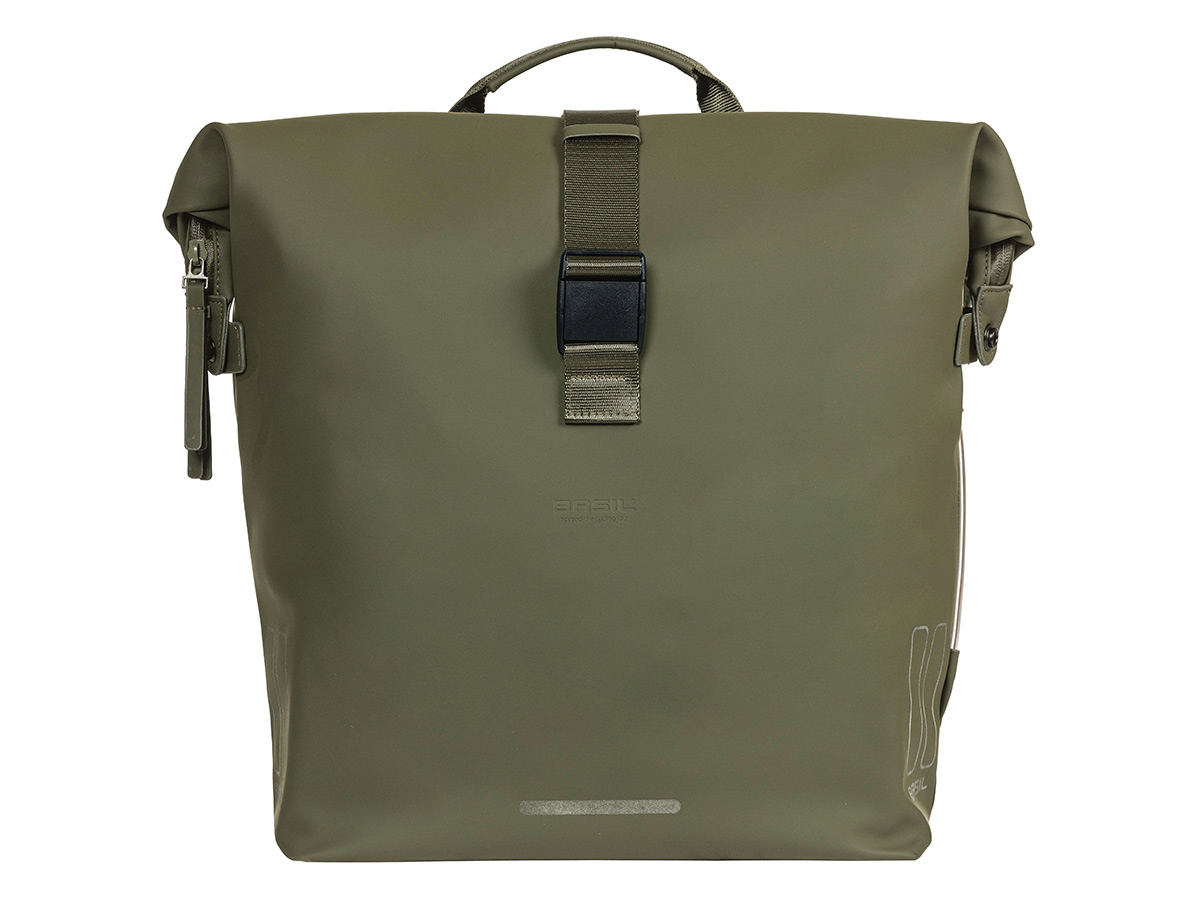 Basil SoHo Nordlicht dubbele fietstas - Olive Green