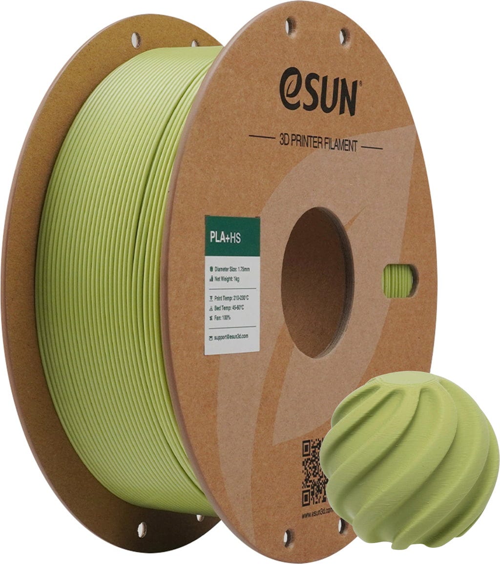 eSUN  PLA+HS Matcha Green, 1,75 mm / 1000 g    PLA Filament für den Hochgeschwindigkeitsdruck in Matcha Green