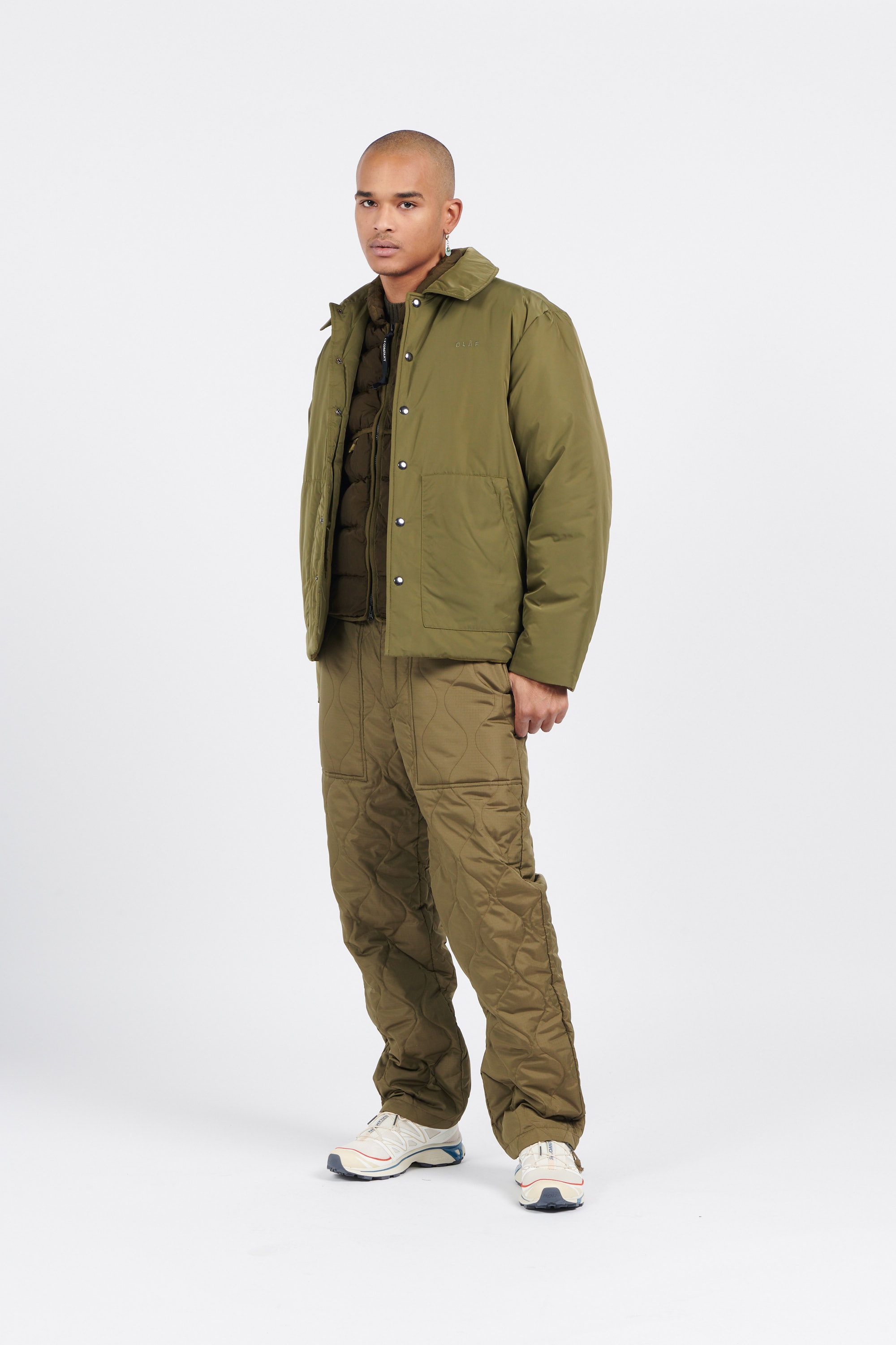 OLAF Veste OLAF PADDED COACH JACKET Vert