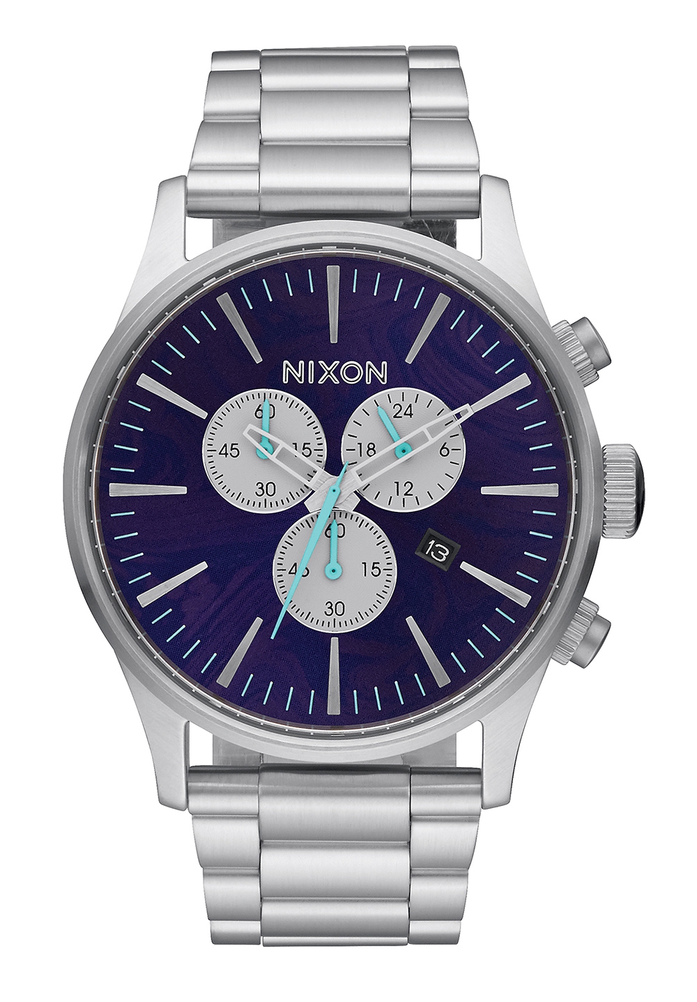 Nixon The Sentry Chrono Purple Herrenchronograph A386230