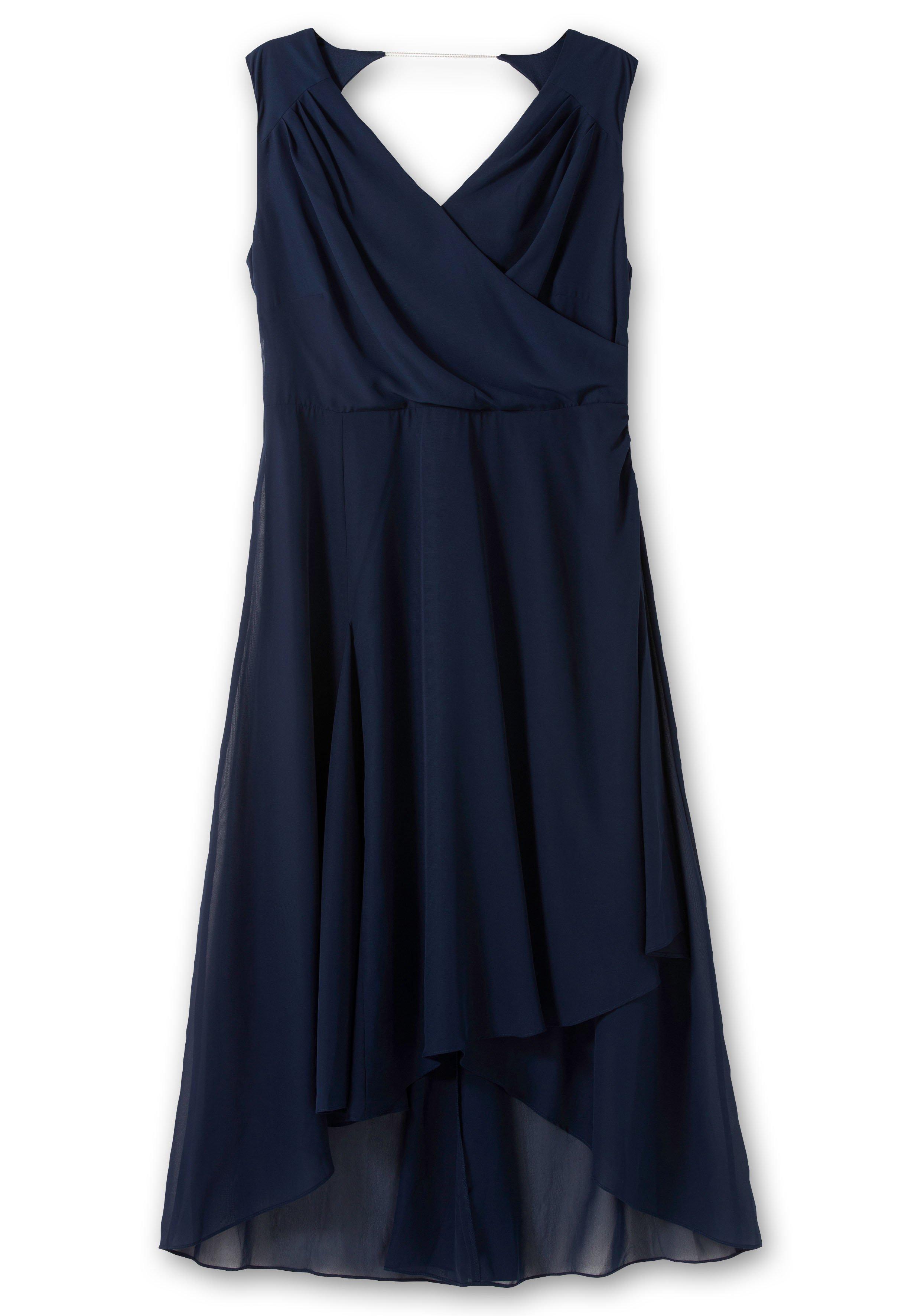 Chiffonkleid in Wickeloptik